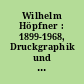 Wilhelm Höpfner : 1899-1968, Druckgraphik und Aquarelle ; Gesamtverzeichnis