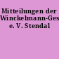 Mitteilungen der Winckelmann-Gesellschaft e. V. Stendal