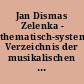 Jan Dismas Zelenka - thematisch-systematisches Verzeichnis der musikalischen Werke (ZWV)