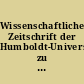 Wissenschaftliche Zeitschrift der Humboldt-Universität zu Berlin : Gesellschafts- und Sprachwissenschaftliche Reihe