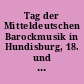 Tag der Mitteldeutschen Barockmusik in Hundisburg, 18. und 19. September : [Programm]
