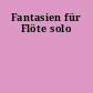 Fantasien für Flöte solo