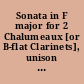 Sonata in F major for 2 Chalumeaux [or B-flat Clarinets], unison Violins and B.c.