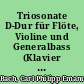 Triosonate D-Dur für Flöte, Violine und Generalbass (Klavier oder Cembalo mit Violoncello).(Wotquenne-Verzeichnis 151)