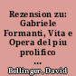 Rezension zu: Gabriele Formanti, Vita e Opera del piu prolifico compositore del baroco Tedesco, Varese 2020
