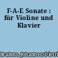 F-A-E Sonate : für Violine und Klavier