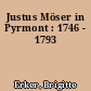Justus Möser in Pyrmont : 1746 - 1793