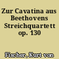 Zur Cavatina aus Beethovens Streichquartett op. 130