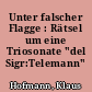 Unter falscher Flagge : Rätsel um eine Triosonate "del Sigr:Telemann"