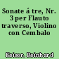 Sonate á tre, Nr. 3 per Flauto traverso, Violino con Cembalo