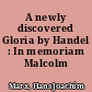 A newly discovered Gloria by Handel : In memoriam Malcolm Boyd