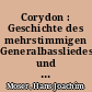 Corydon : Geschichte des mehrstimmigen Generalbassliedes und des Quodlibets im deutschen Barock