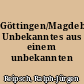 Göttingen/Magdeburg: Unbekanntes aus einem unbekannten Kantatenjahrgang