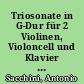 Triosonate in G-Dur für 2 Violinen, Violoncell und Klavier aus Op. 1