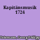 Kapitänsmusik 1724