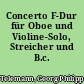 Concerto F-Dur für Oboe und Violine-Solo, Streicher und B.c.