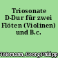 Triosonate D-Dur für zwei Flöten (Violinen) und B.c.