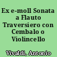 Ex e-moll Sonata a Flauto Traversiero con Cembalo o Violincello