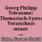 Georg Philipp Telemann: Thematisch-Systematisches Verzeichnis seiner Werke: Telemann-Werkverzeichnis (TWV): Instrumentalwerke. Vol. 3 (Book Review)